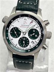Orologi Calamai G50 V White/Green 40mm Panda Dial Chronograph